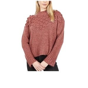 MADEWELL Bobble Chestnuts Roasting Crew Neck Heather Tulip/Rustic Size Small